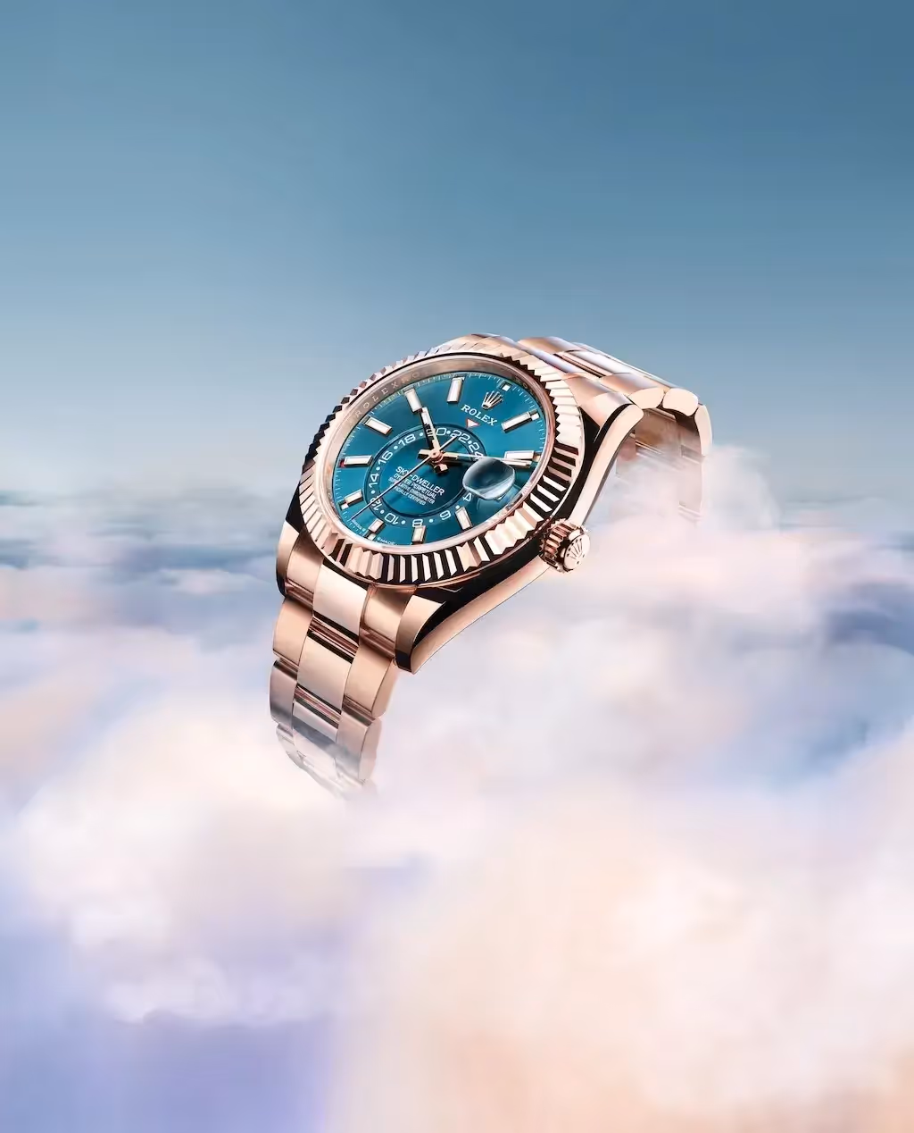 The 2023 Rolex Skydweller Floating in the clouds