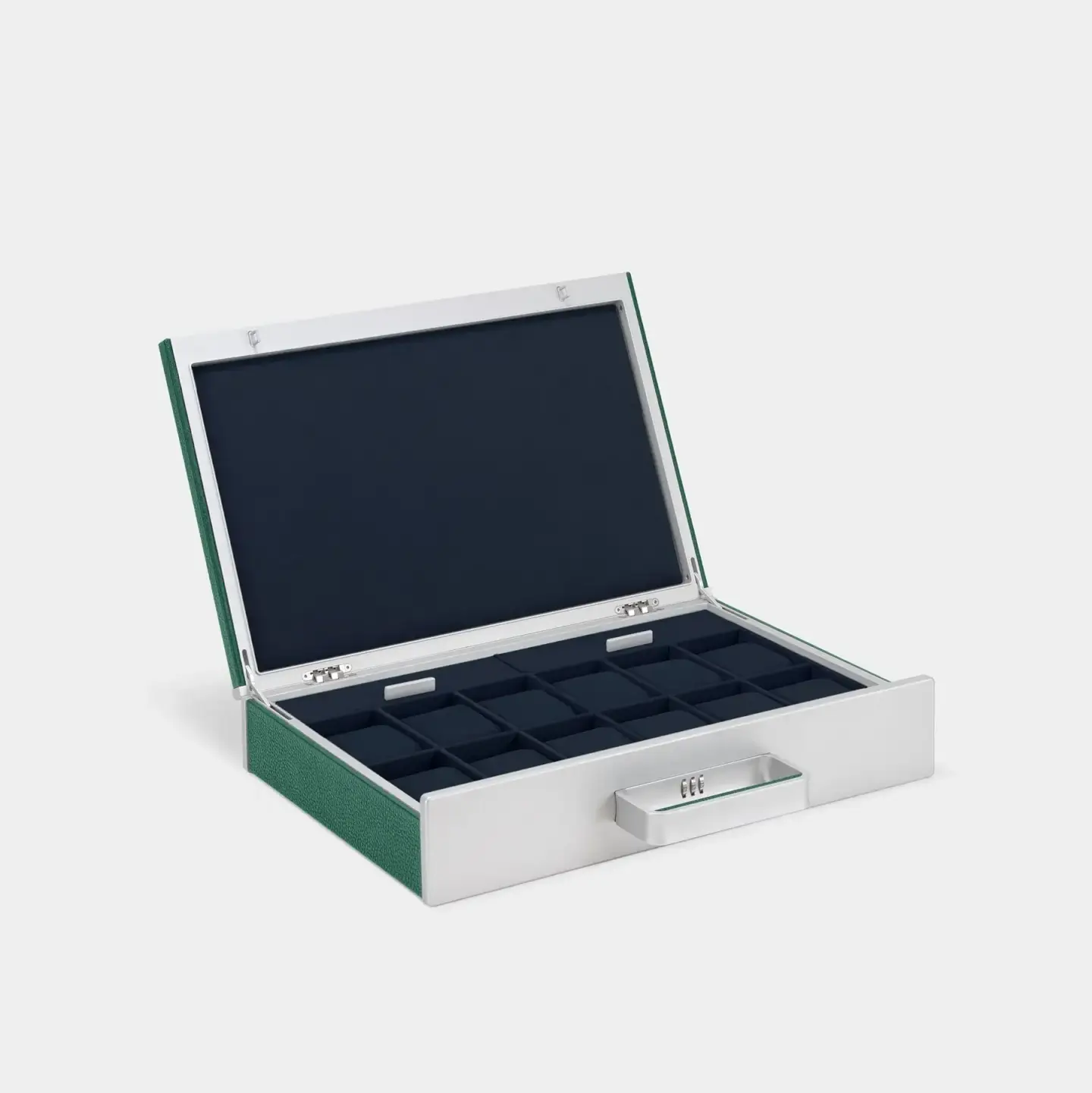 ‍The Charles Simon Mackenzie 12 Watch Briefcase - Green