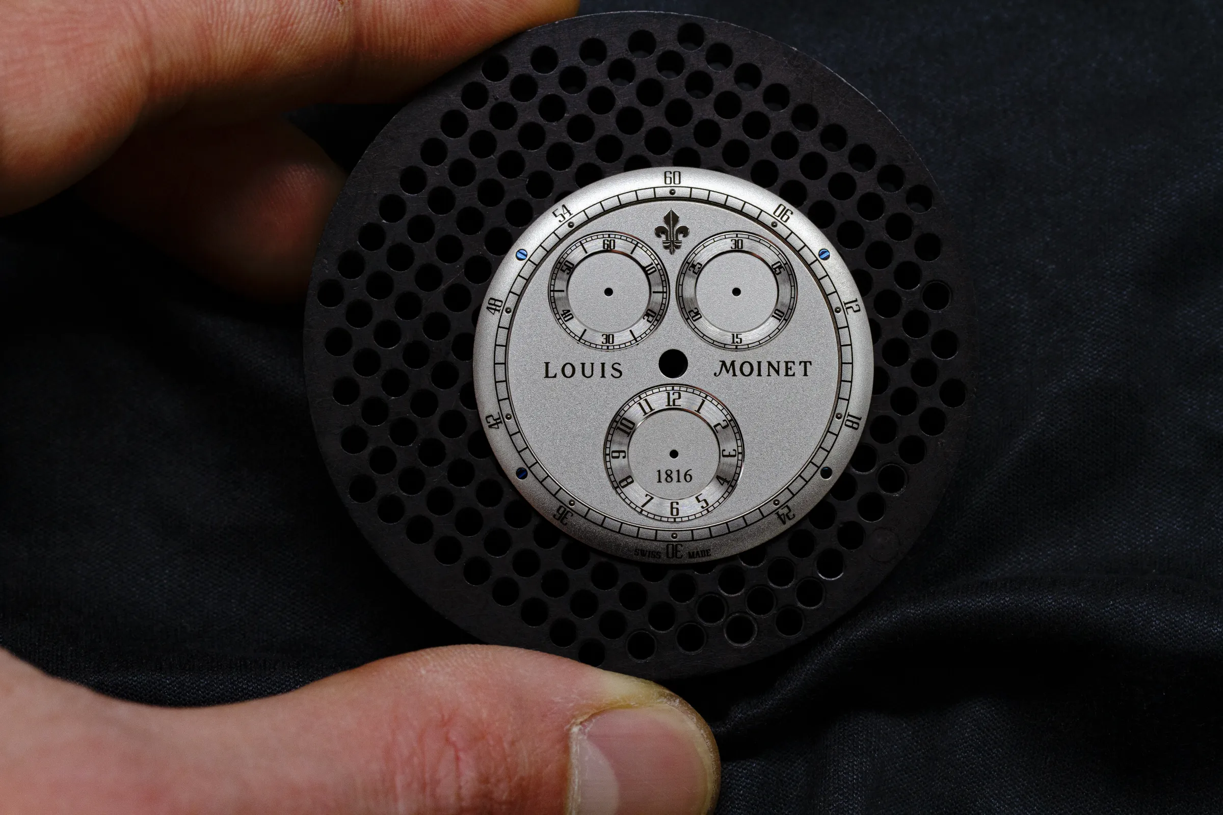 The Louis Moinet 1816 Chronograph Dial component