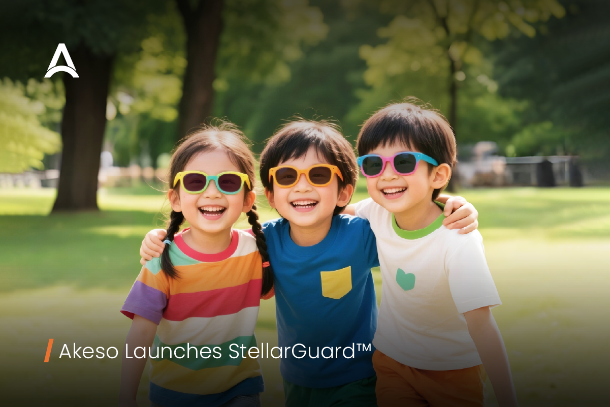 Akeso StellarGuard™ pediatric myopia prevention technology designed to slow myopia progression in children and adolescents.