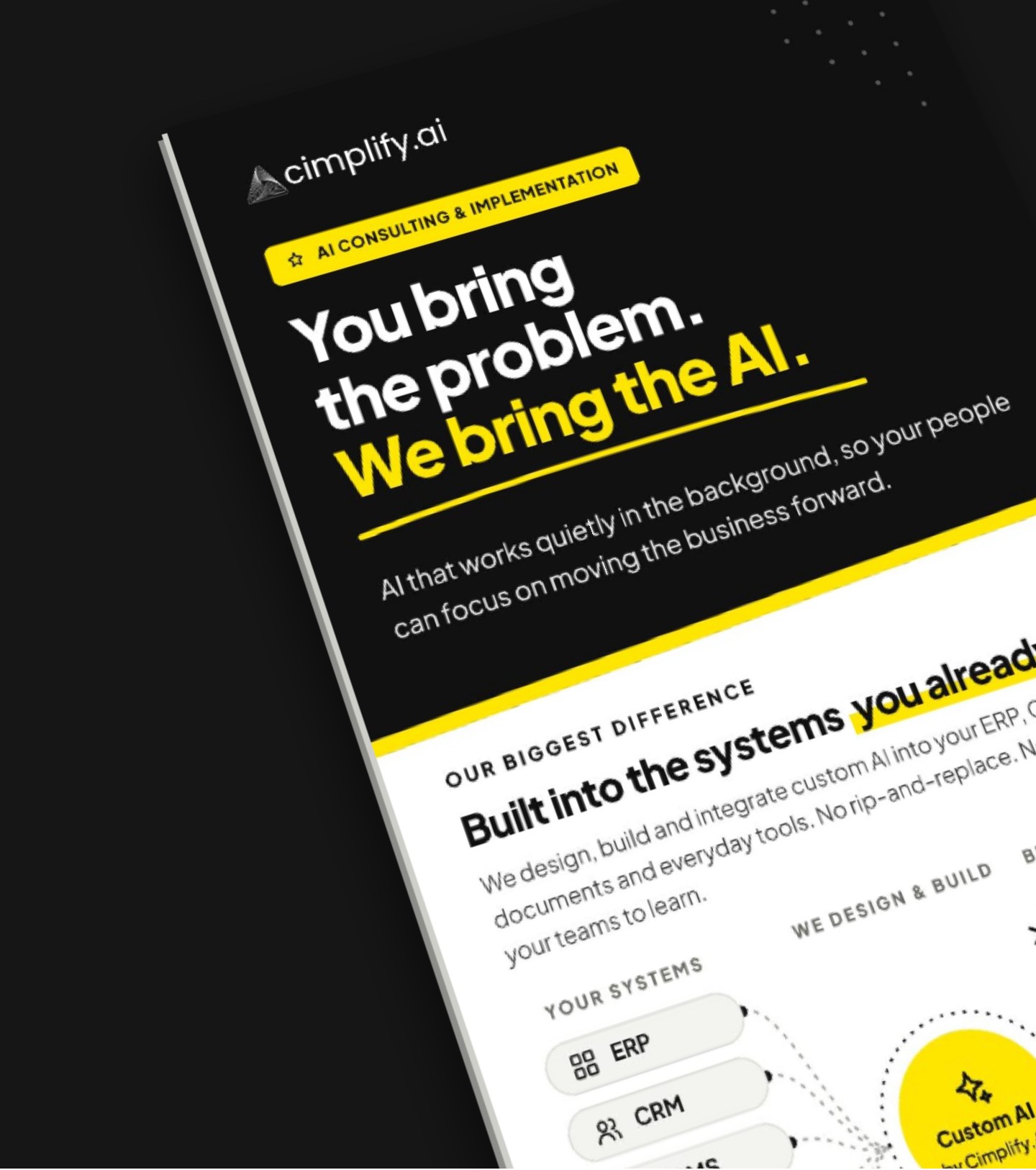 Cover of the Cimplify.AI brochure