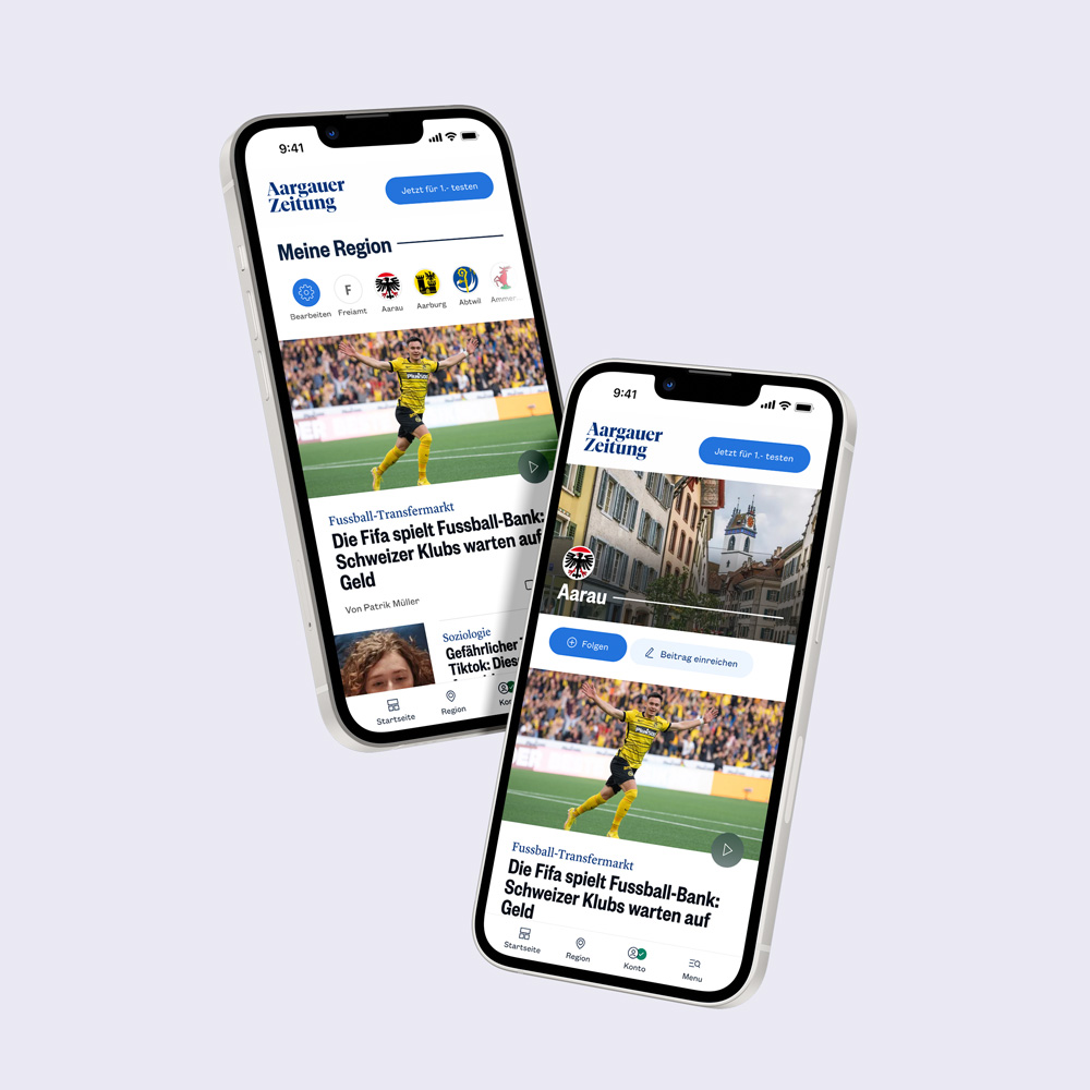 Teaser image with two mobile mockups of the redesign.