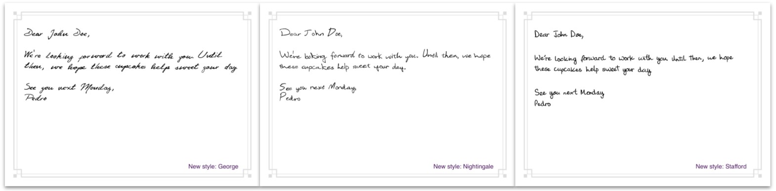 Reachdesk interface for New Font Styles for Your Handwritten Notes for that Extra Human Touch
