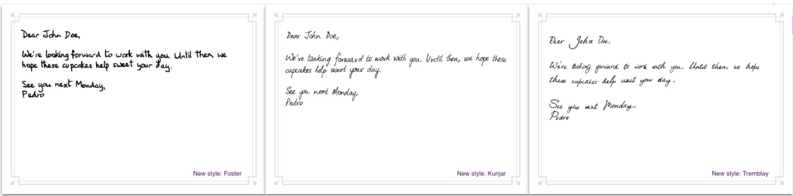 Reachdesk interface for New Font Styles for Your Handwritten Notes for that Extra Human Touch