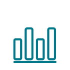 Die grafische Darstellung von einem Balkendiagram mit Schwankungen.