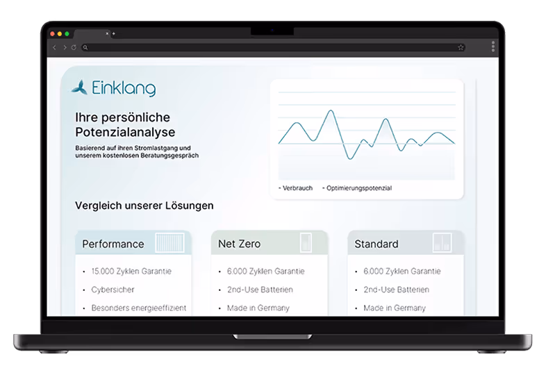 Ein Auszug der Potenzialanalyse von Einklang.