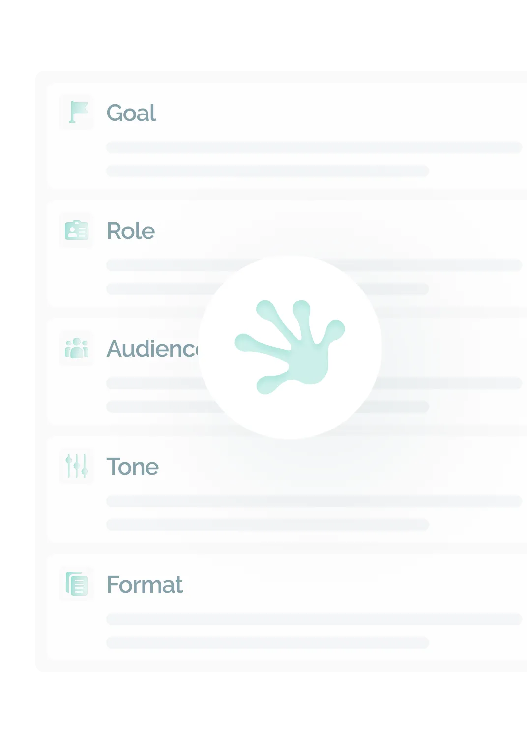 Wireframe mockup showing a simple page layout with a header, navigation menu, and content sections outlined in basic geometric shapes