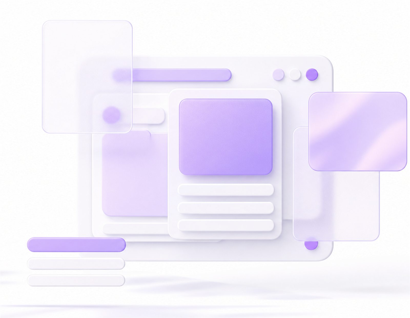 Abstract platform infographic