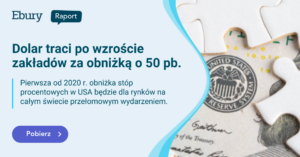 Dolar traci po wzroście zakładów za obniżką o 50 pb.