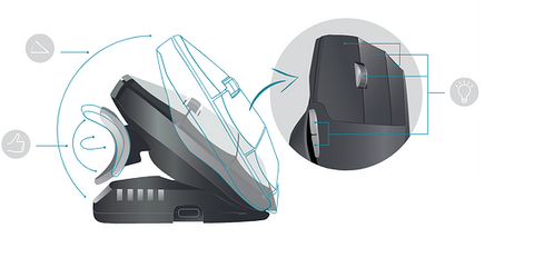 Unimouse can be adjusted and tilted exactly to your needs, one of the most customizable computer mice on the market