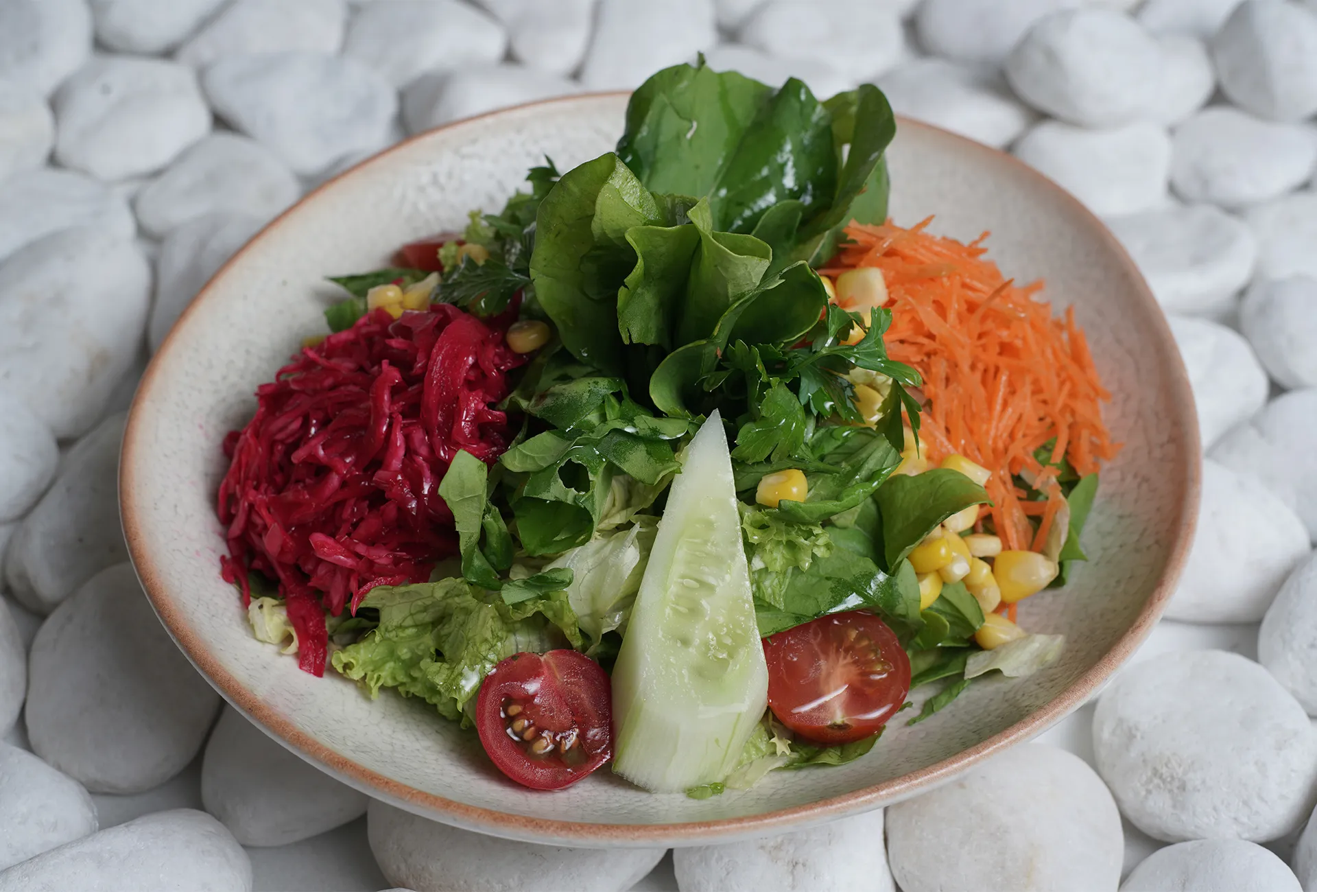 Istanbul seasonal salad at Turkish Village Dubai