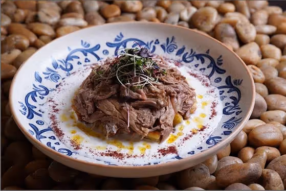 Tirit Kebab served on a traditional Turkish plate