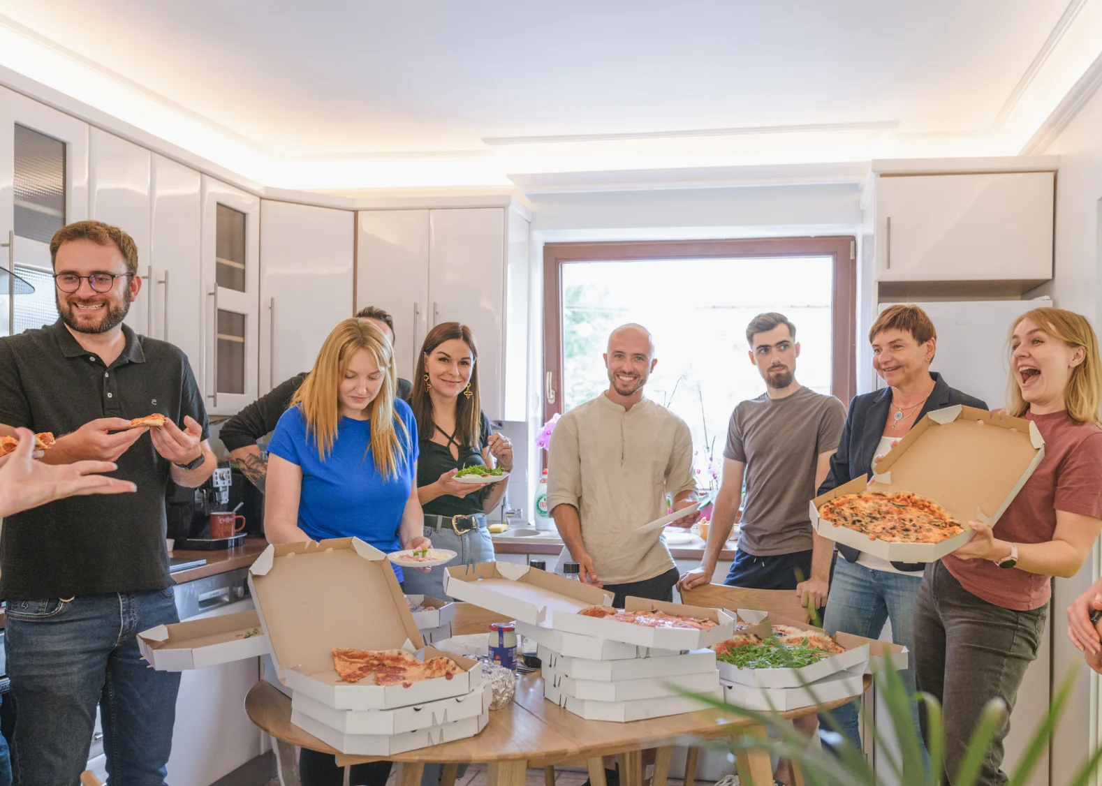 Team in the kitchen