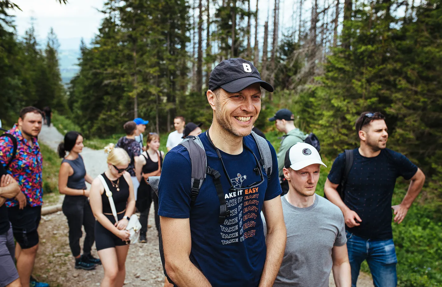 From Poland wth Dev team in mountains