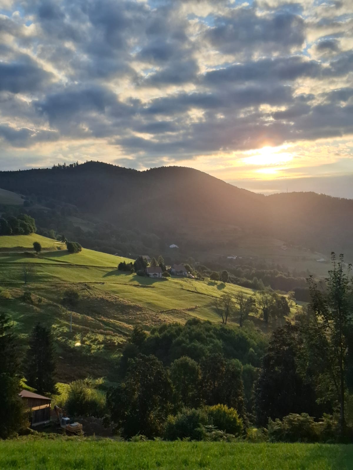magnifique paysage de la vallée de Fresse sur Moselle
