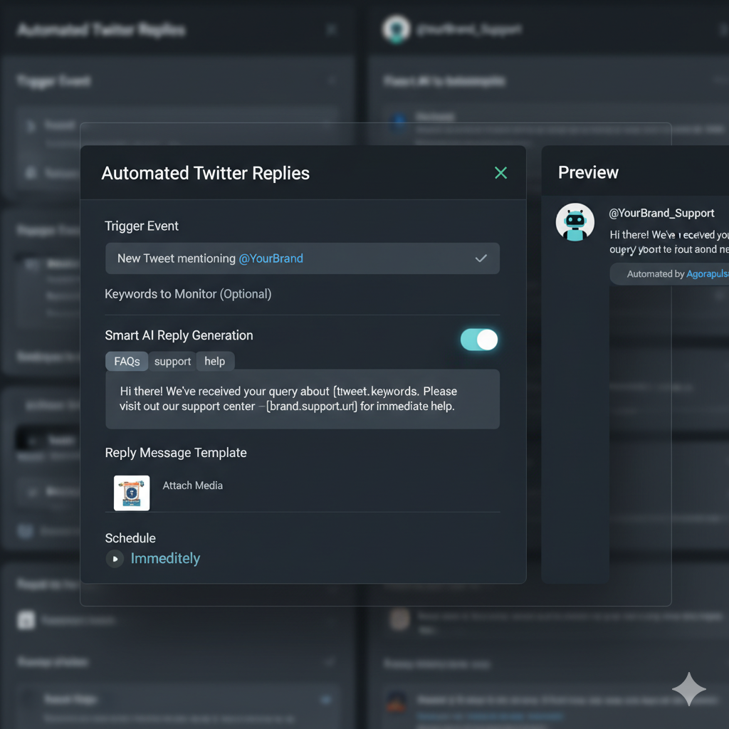 Twitter automatic comments