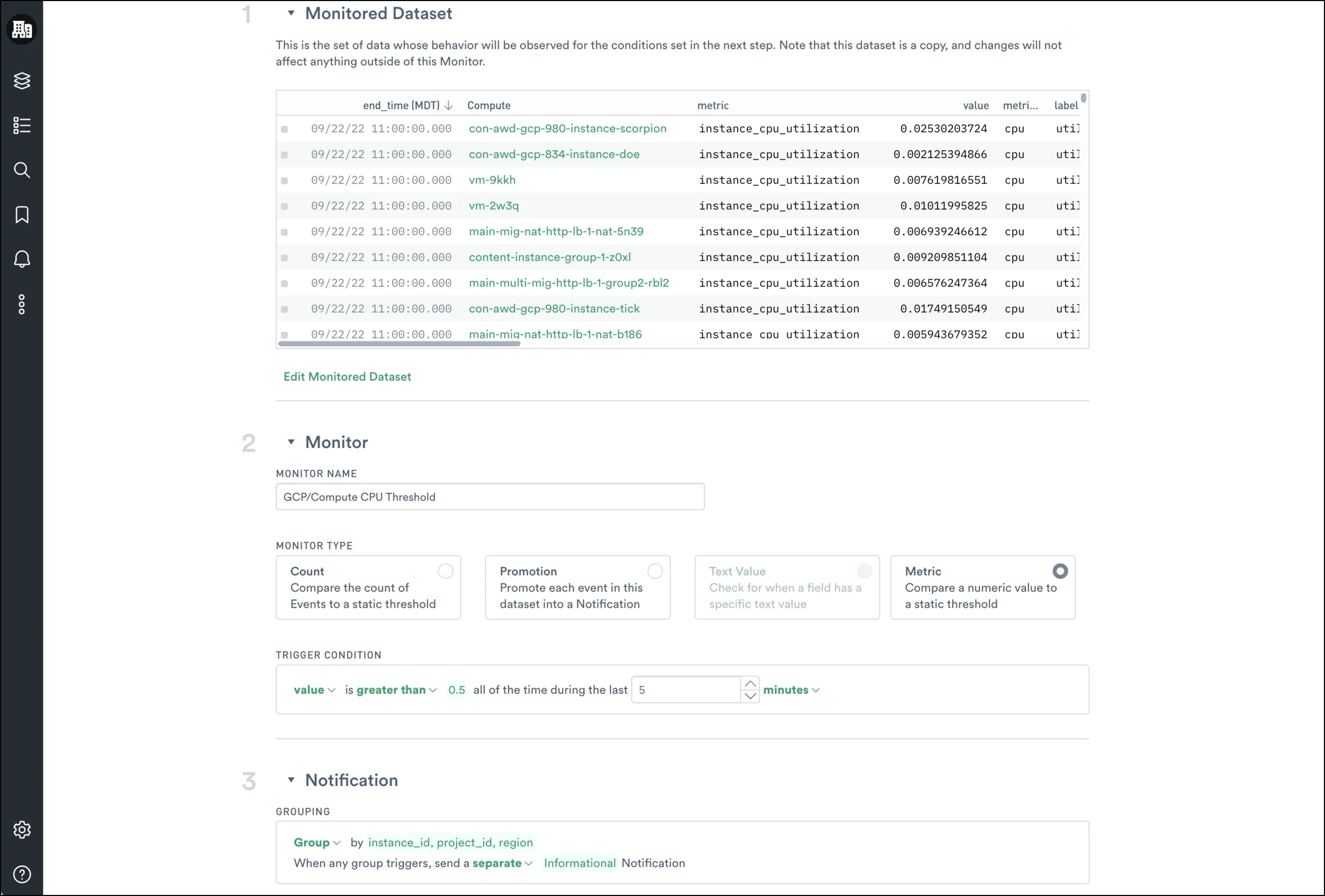 Observe GCP Monitor
