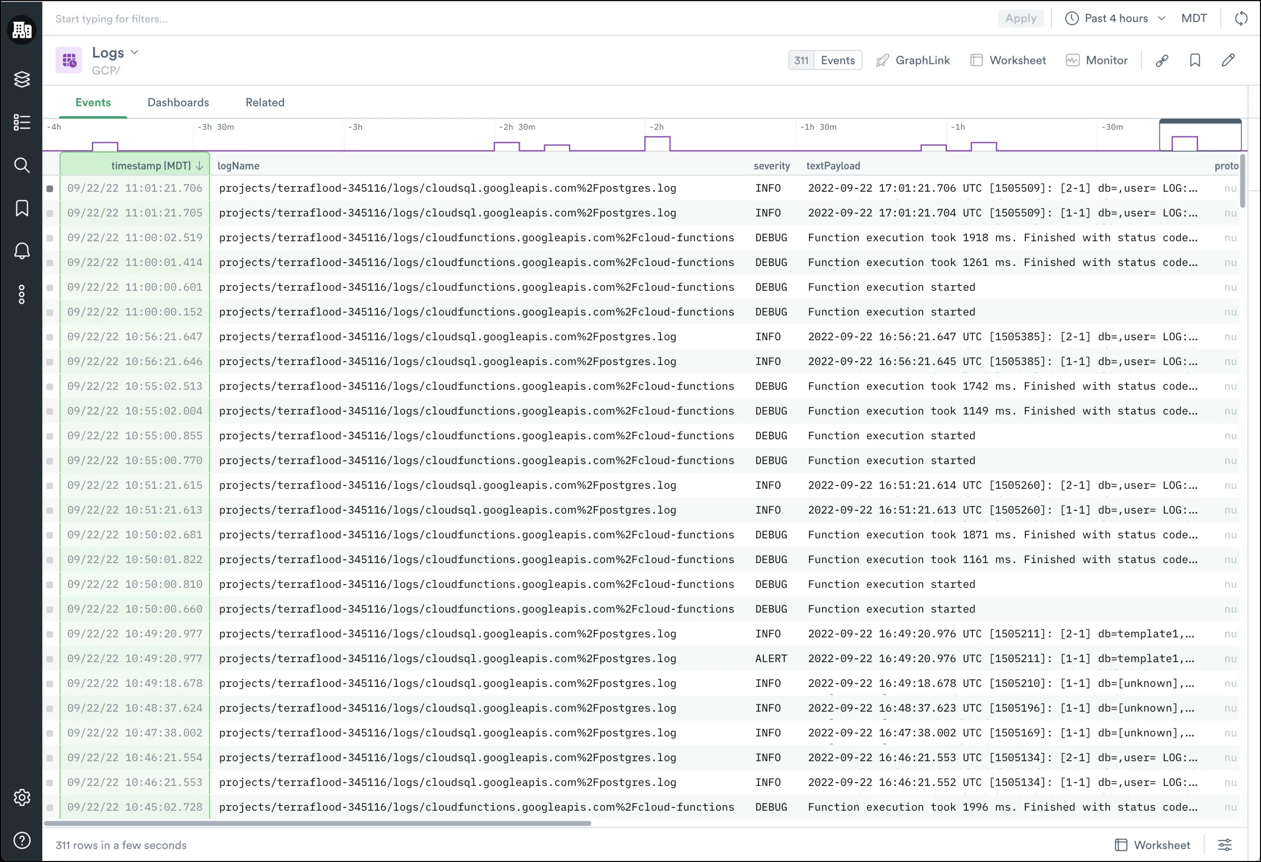 Observe Logs Dataset