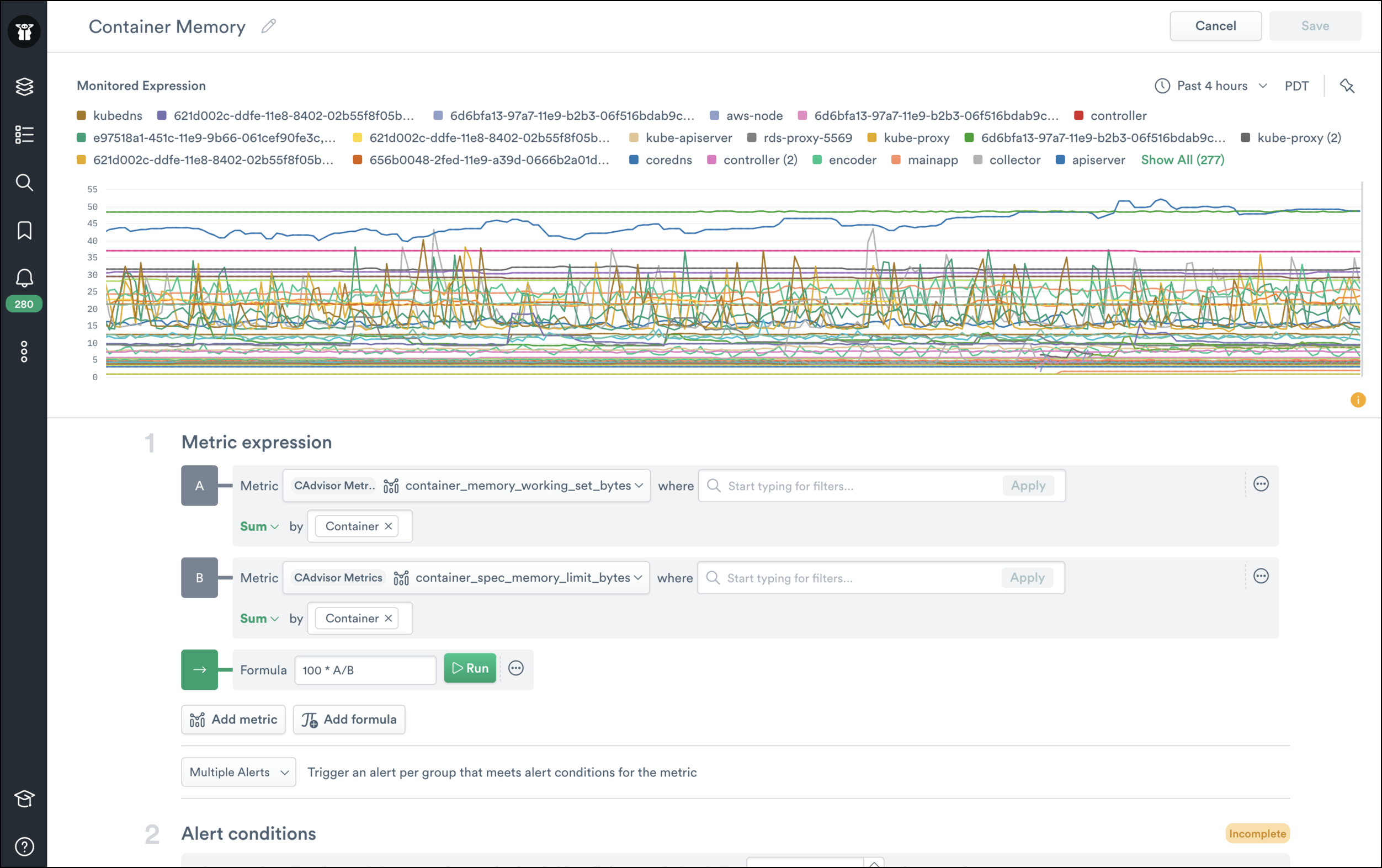 Kubernetes dynamic memory limit to the memory used