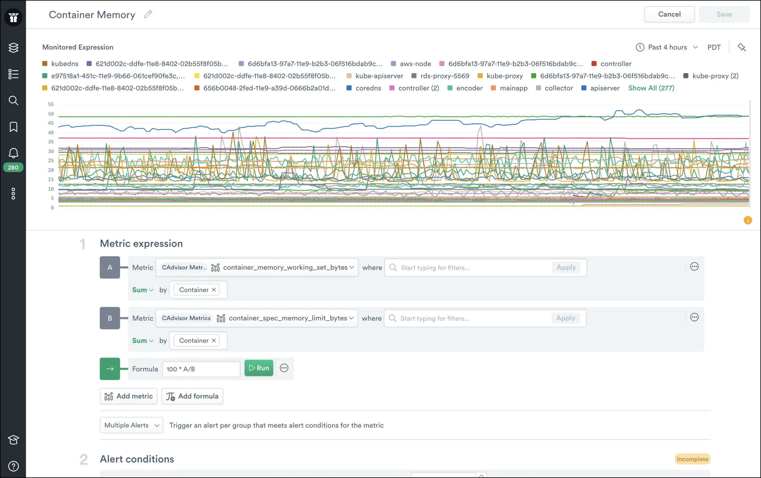 Kubernetes dynamic memory limit to the memory used