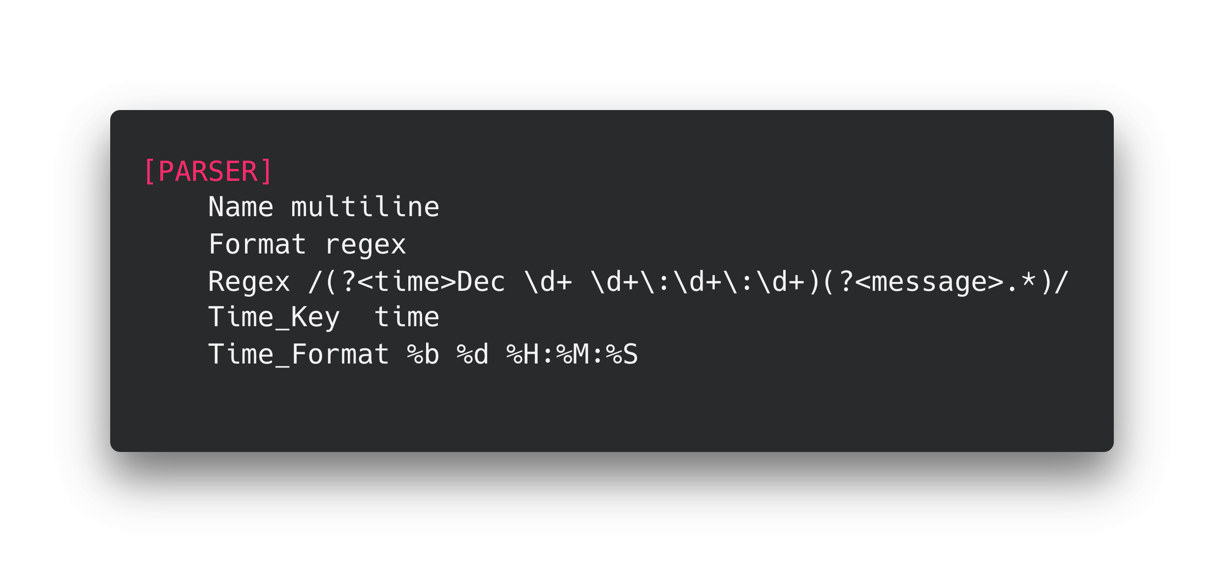 Fluent Bit Log Parser Definition