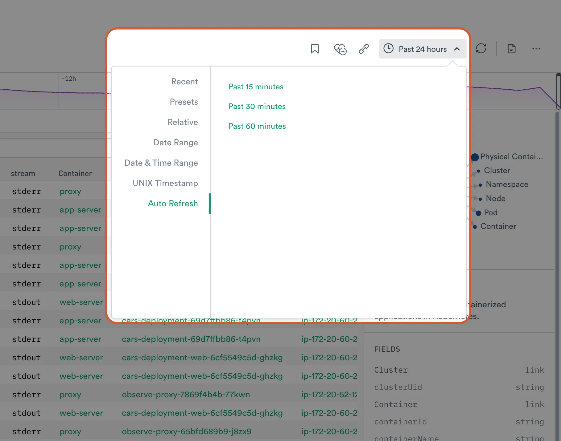 Observe SaaS Platform Auto Refresh Function