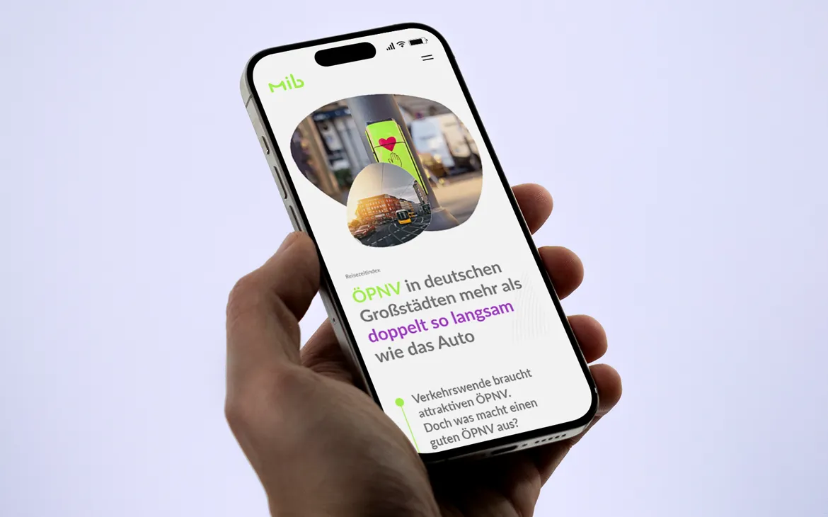 A Phone in a mand hands showing a website.