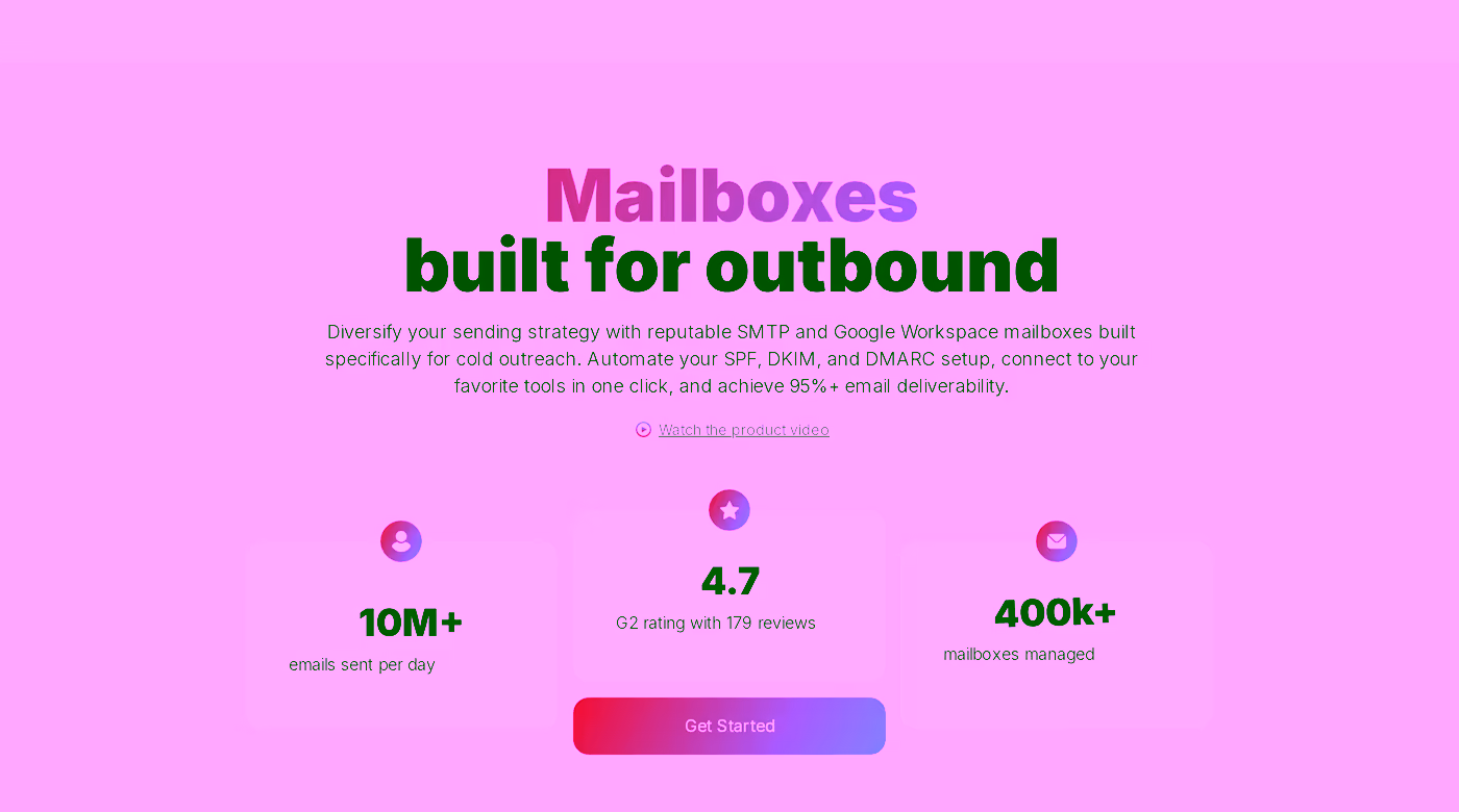 Maildoso homepage hero