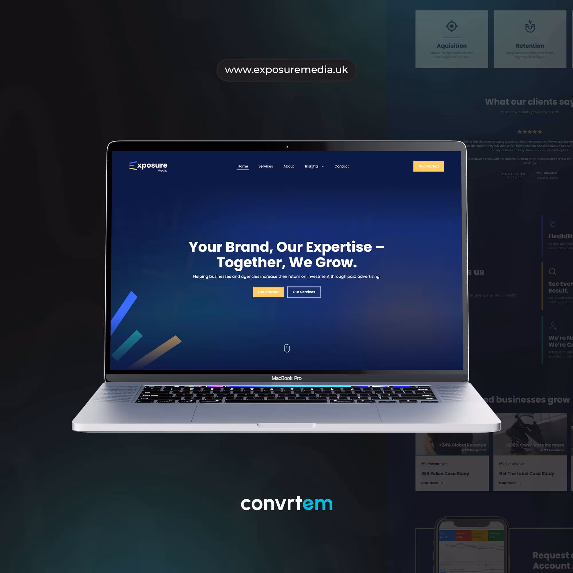 Convrtem Website Design & Development Client