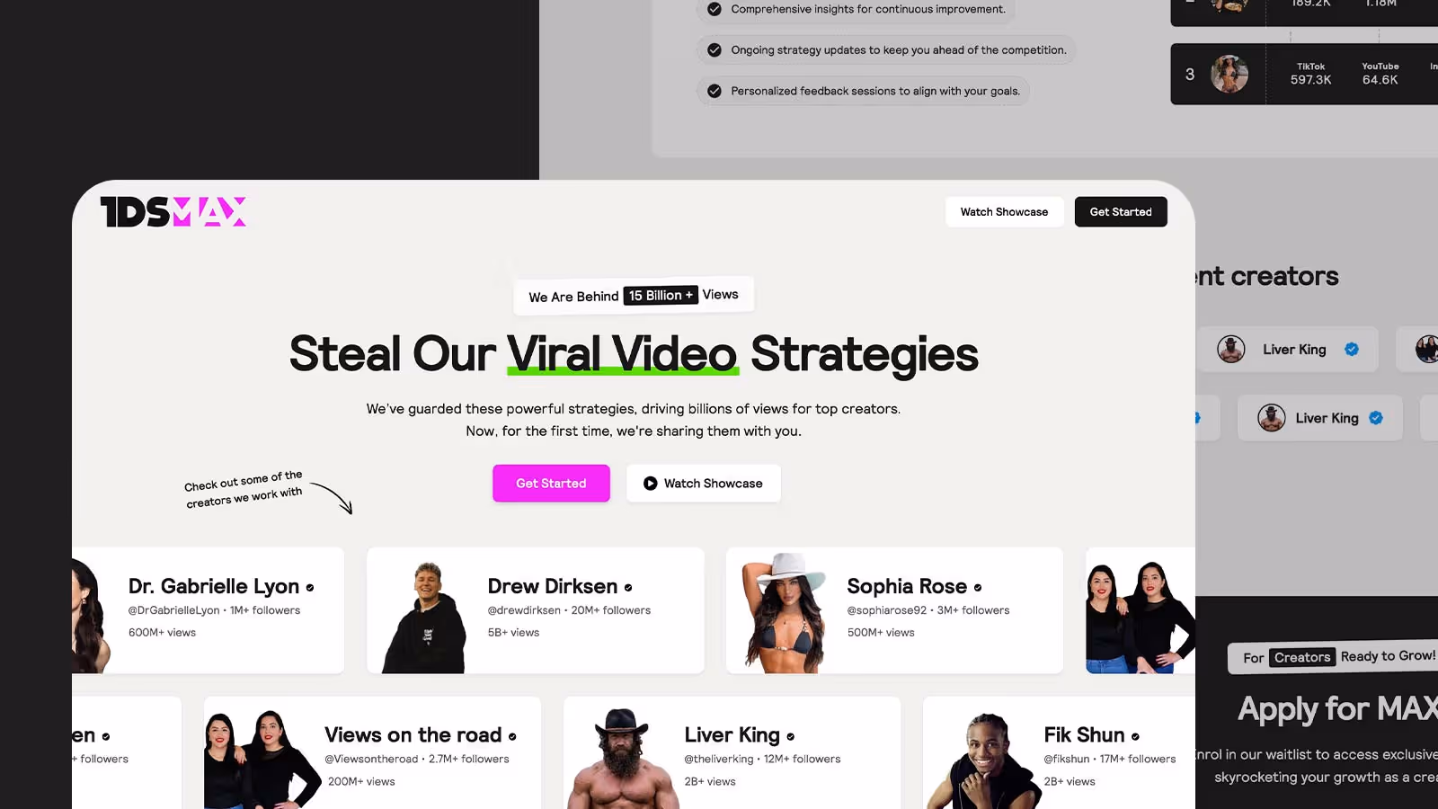 Creator Growth Agency Website - Web Design Sheffield