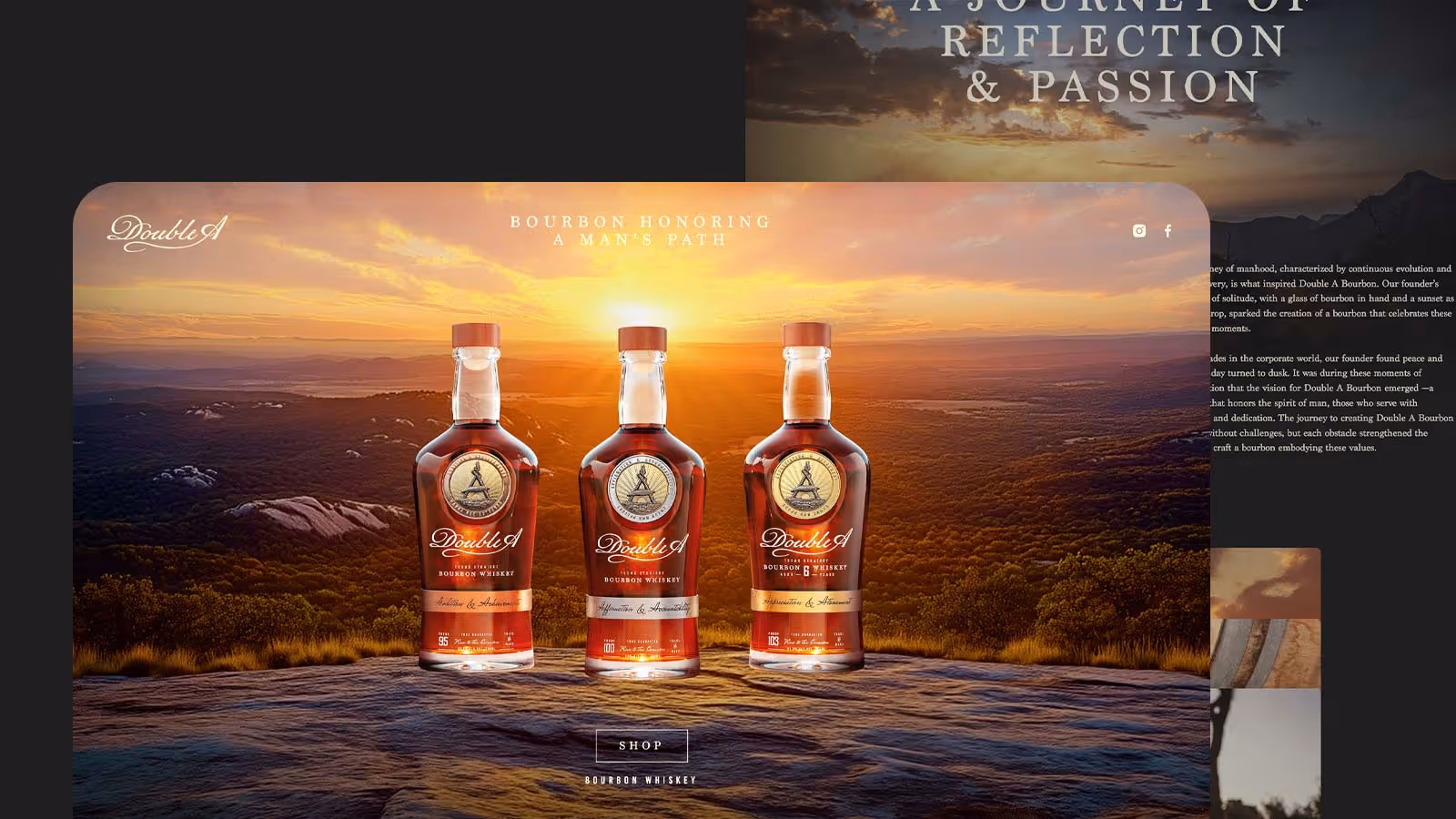 Bourbon Whiskey Startup Website - Web Design Sheffield