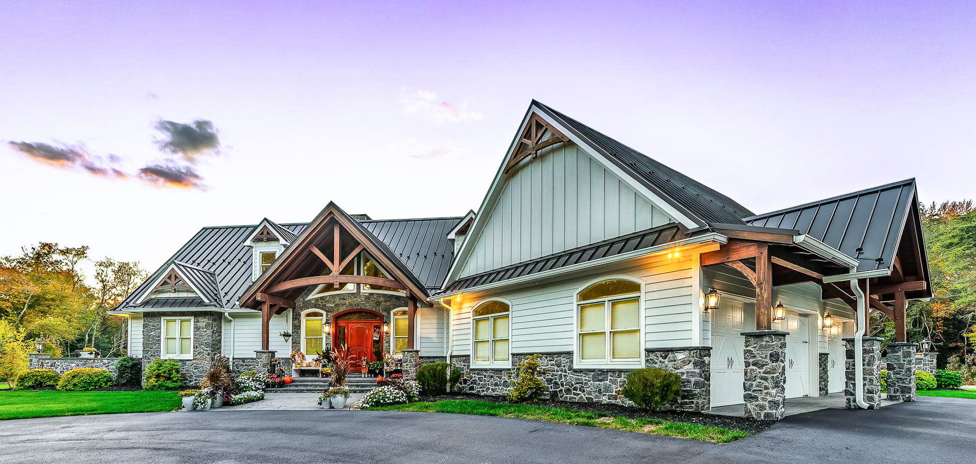 Custom timber frame home.