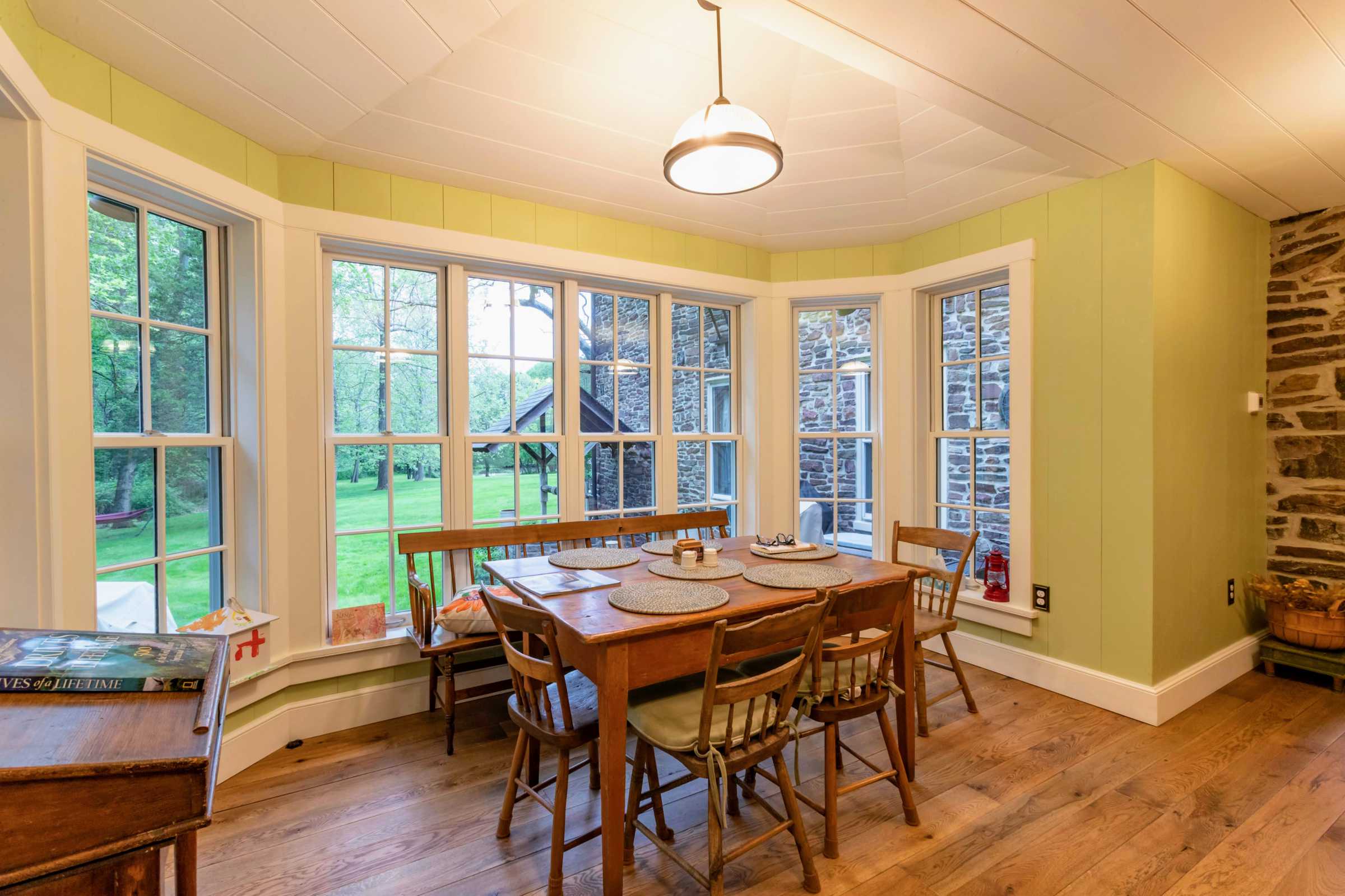 Interior of breakfast room addition.