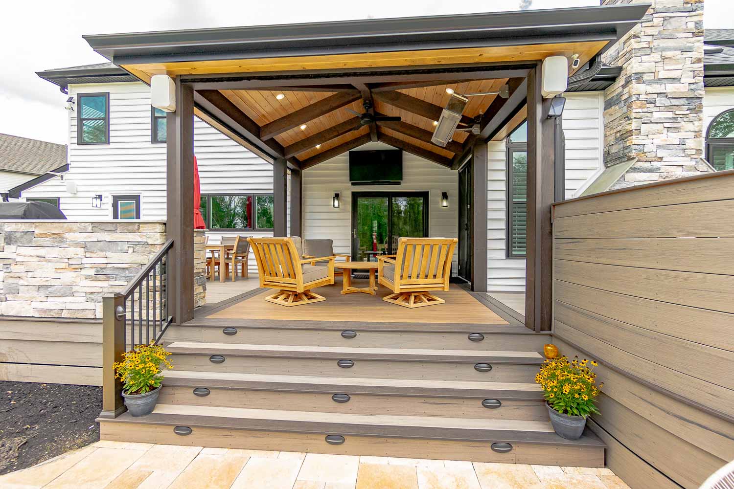 Custom Timber Frame Pavilion 