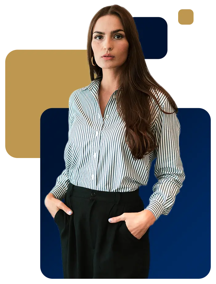 Mujer ejecutiva - Fondo color