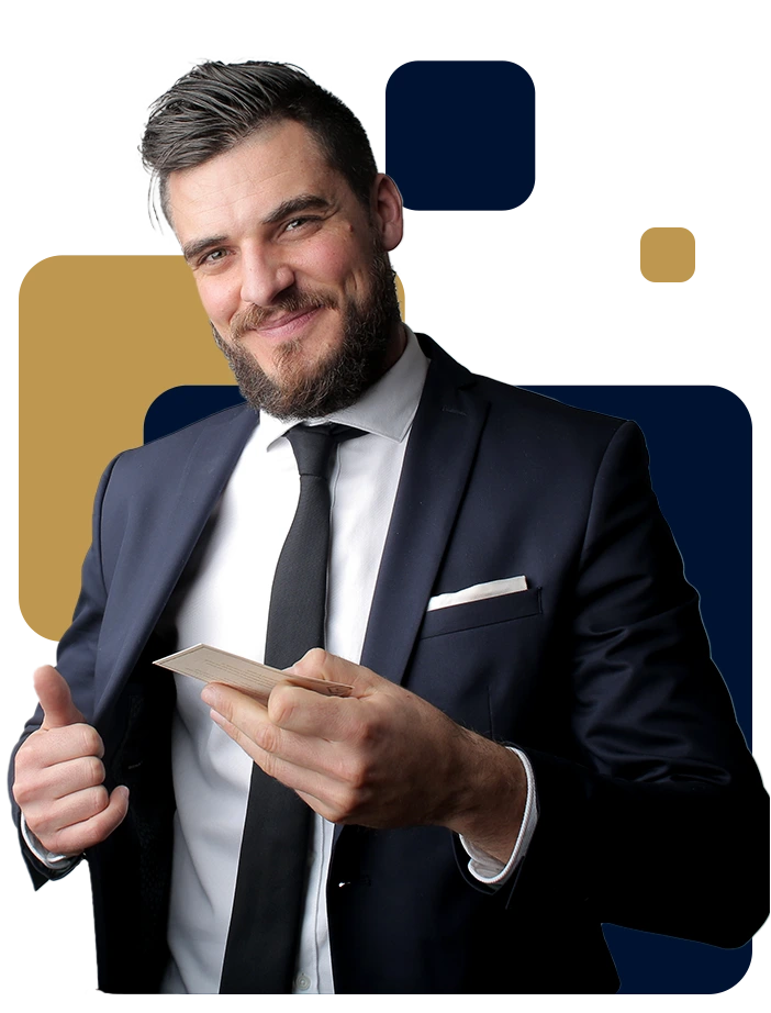 Hombre ejecutivo - Fondo color