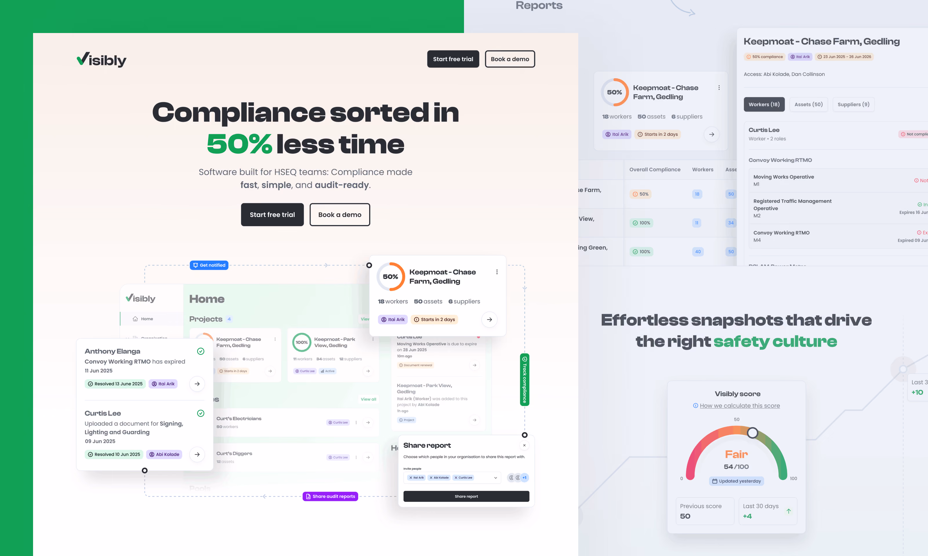 A couple of shots of the new Visibly website.