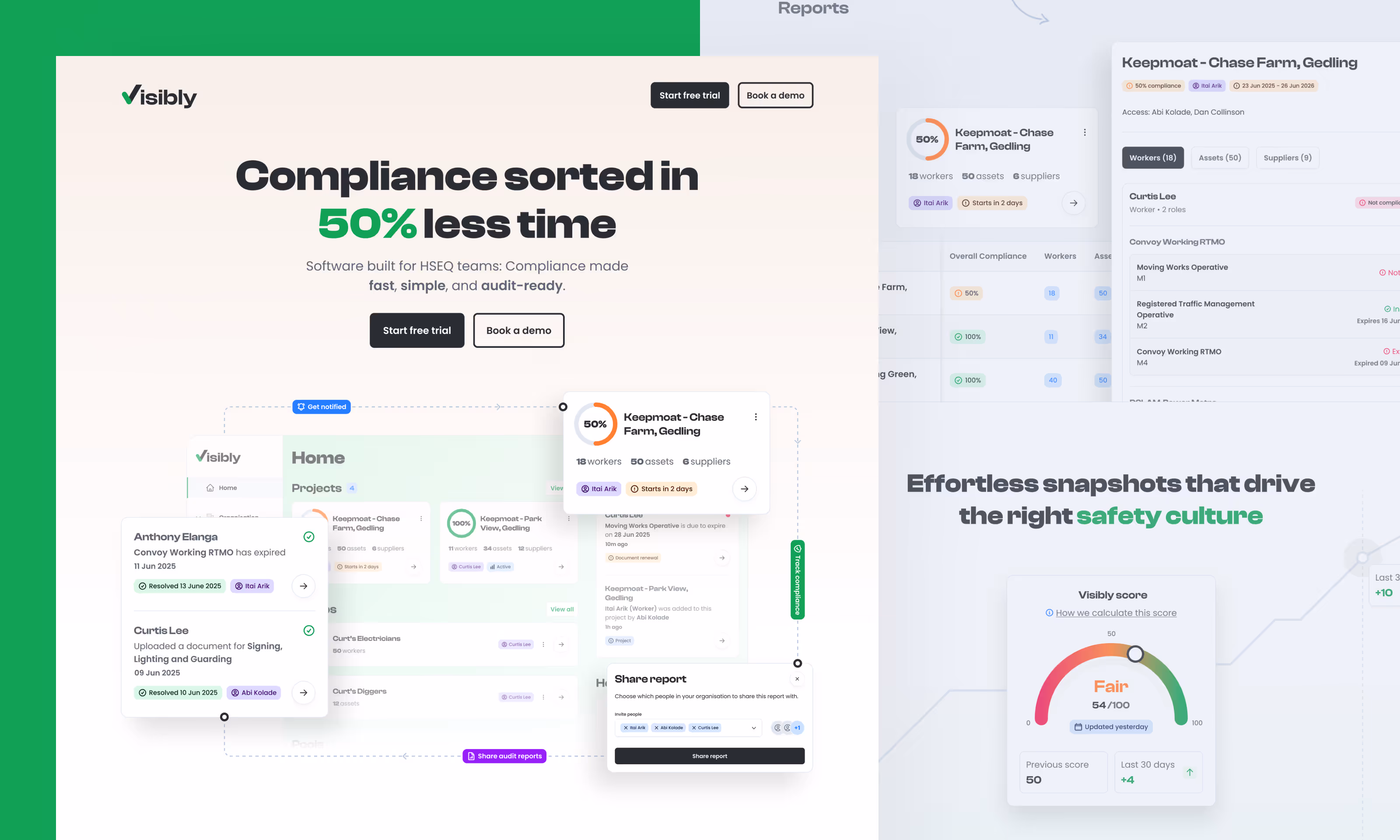 A couple of shots of the new Visibly website.