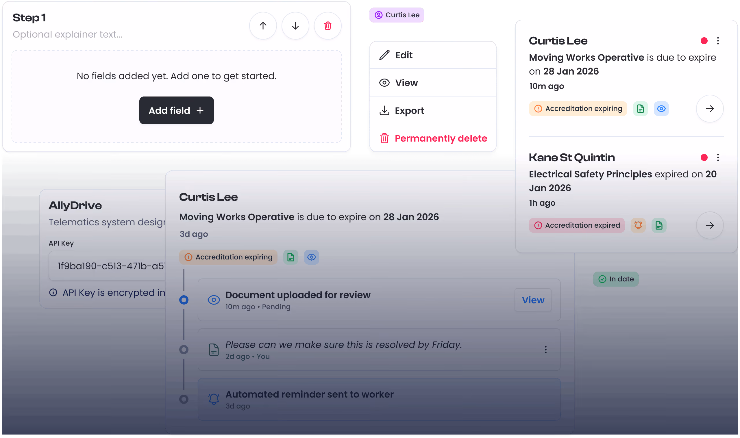 A collection of components from the product and design system.