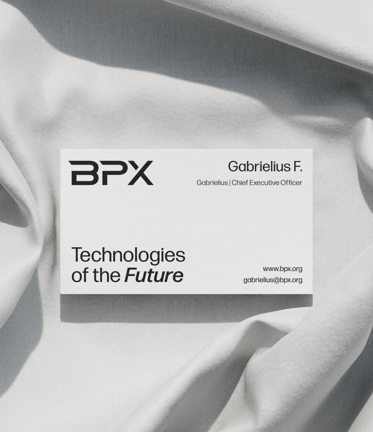 BPX business card designed by KNSY