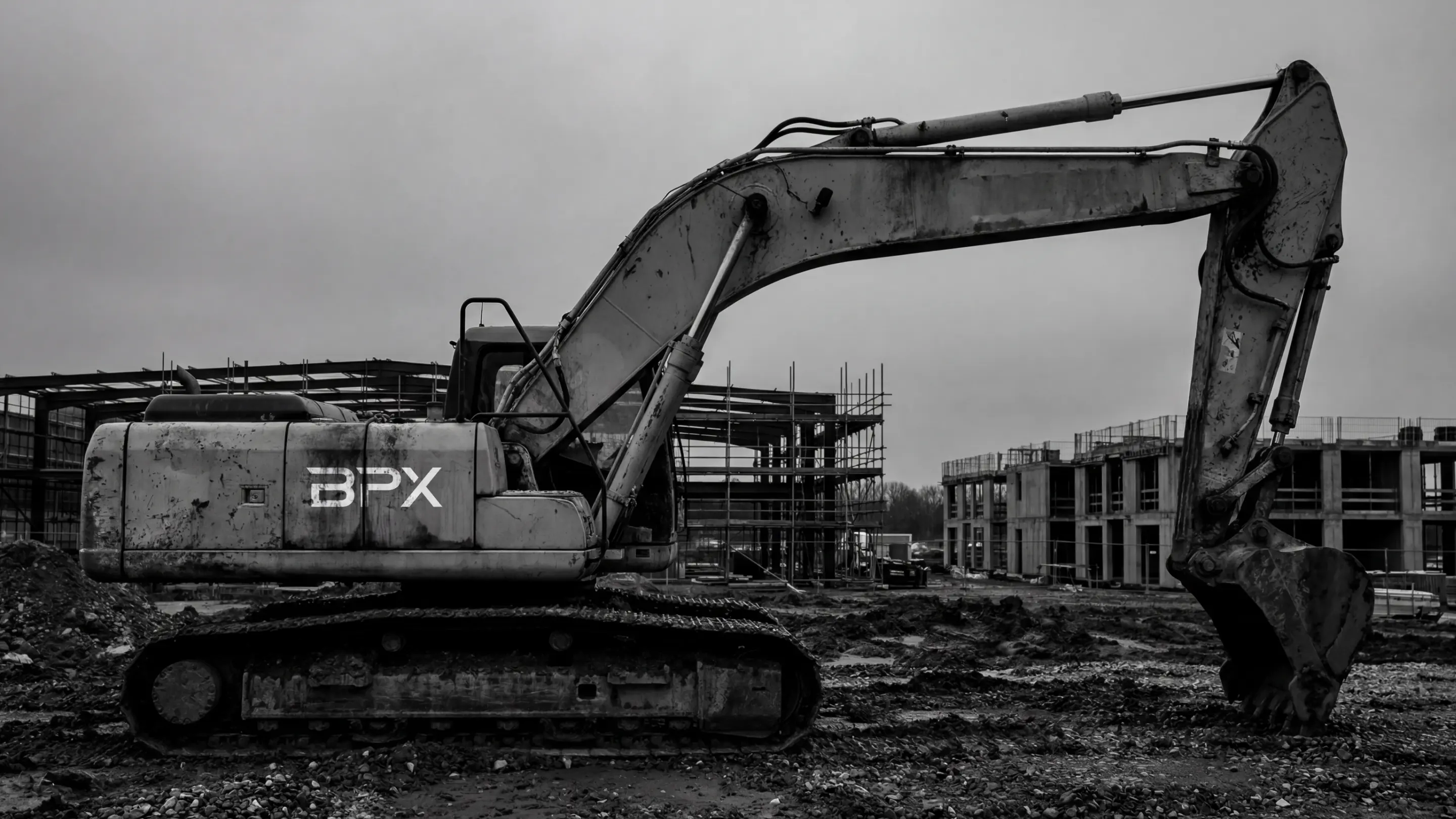 BPX brand designed by knsy shown on an excavation vehicle