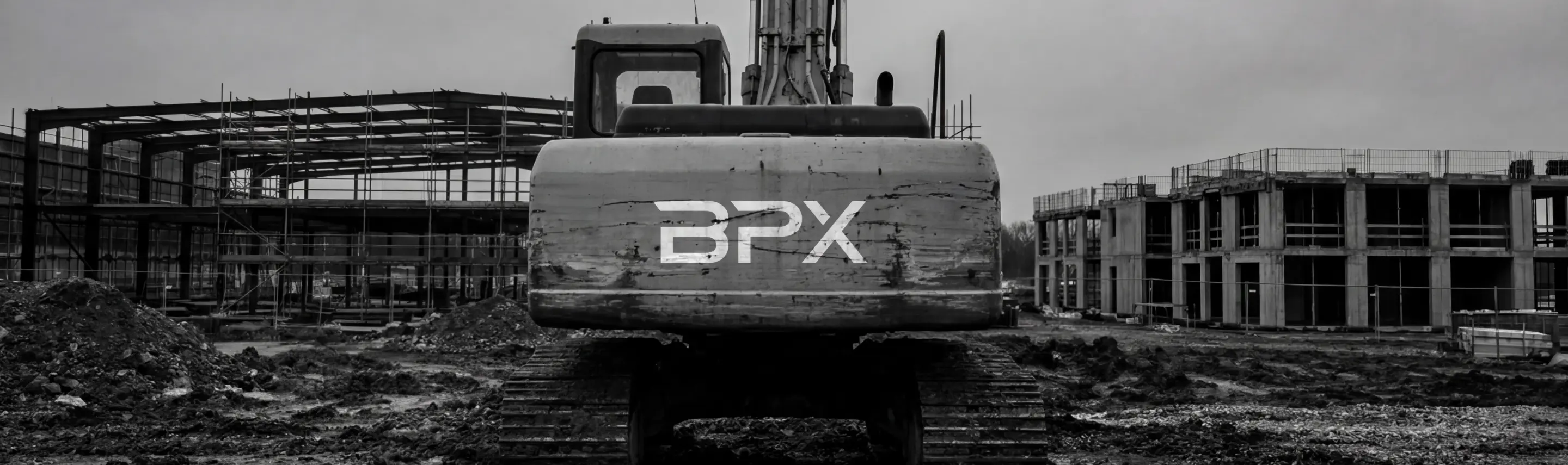 BPX brand designed by knsy shown on an excavation vehicle