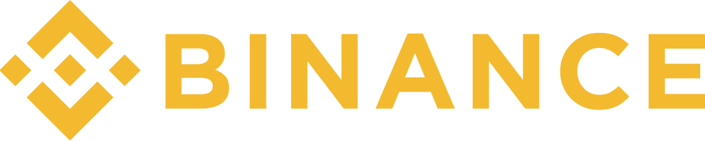 a black and yellow binance logo with a diamond
