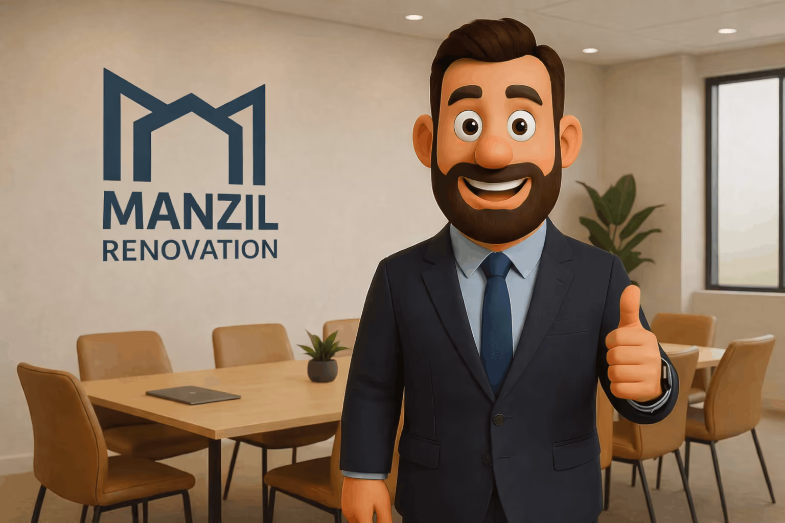 Manzil crew working on a home renovation in Cleveland