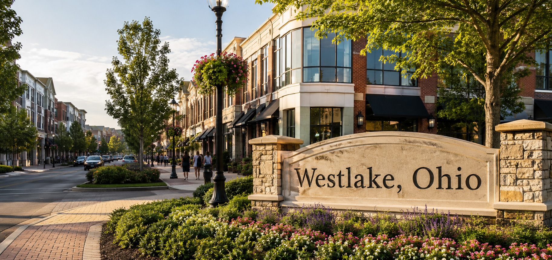 Westlake, Ohio welcome sign