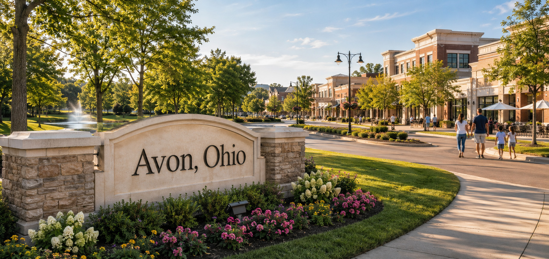 Avon, Ohio welcome sign