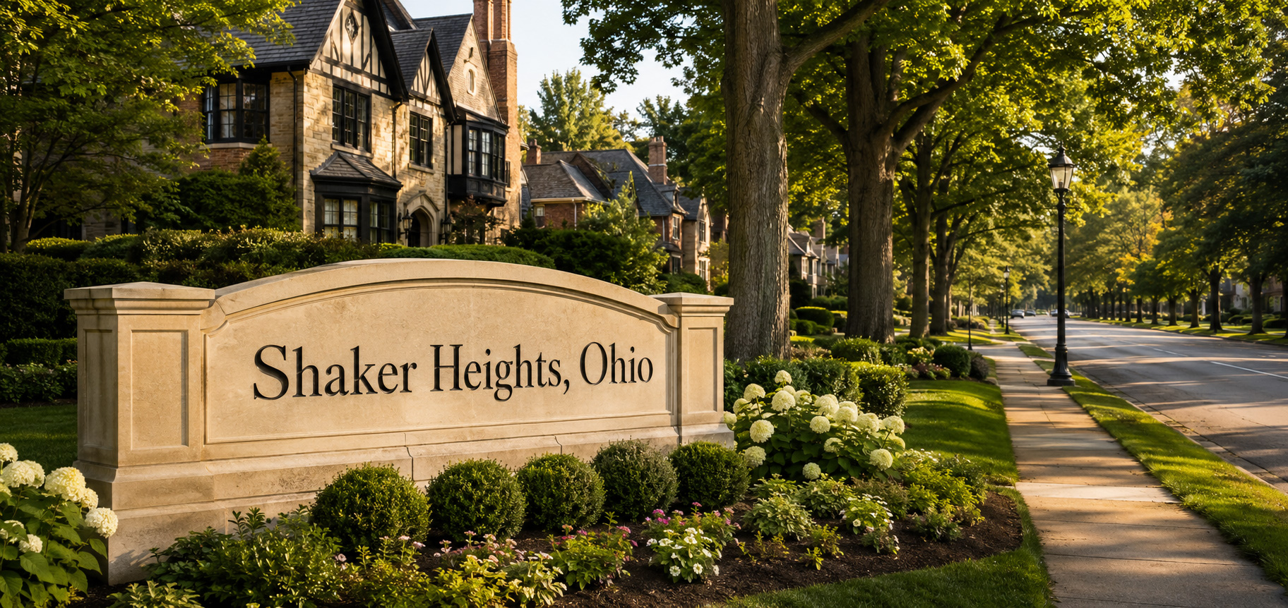 Shaker Heights, Ohio welcome sign