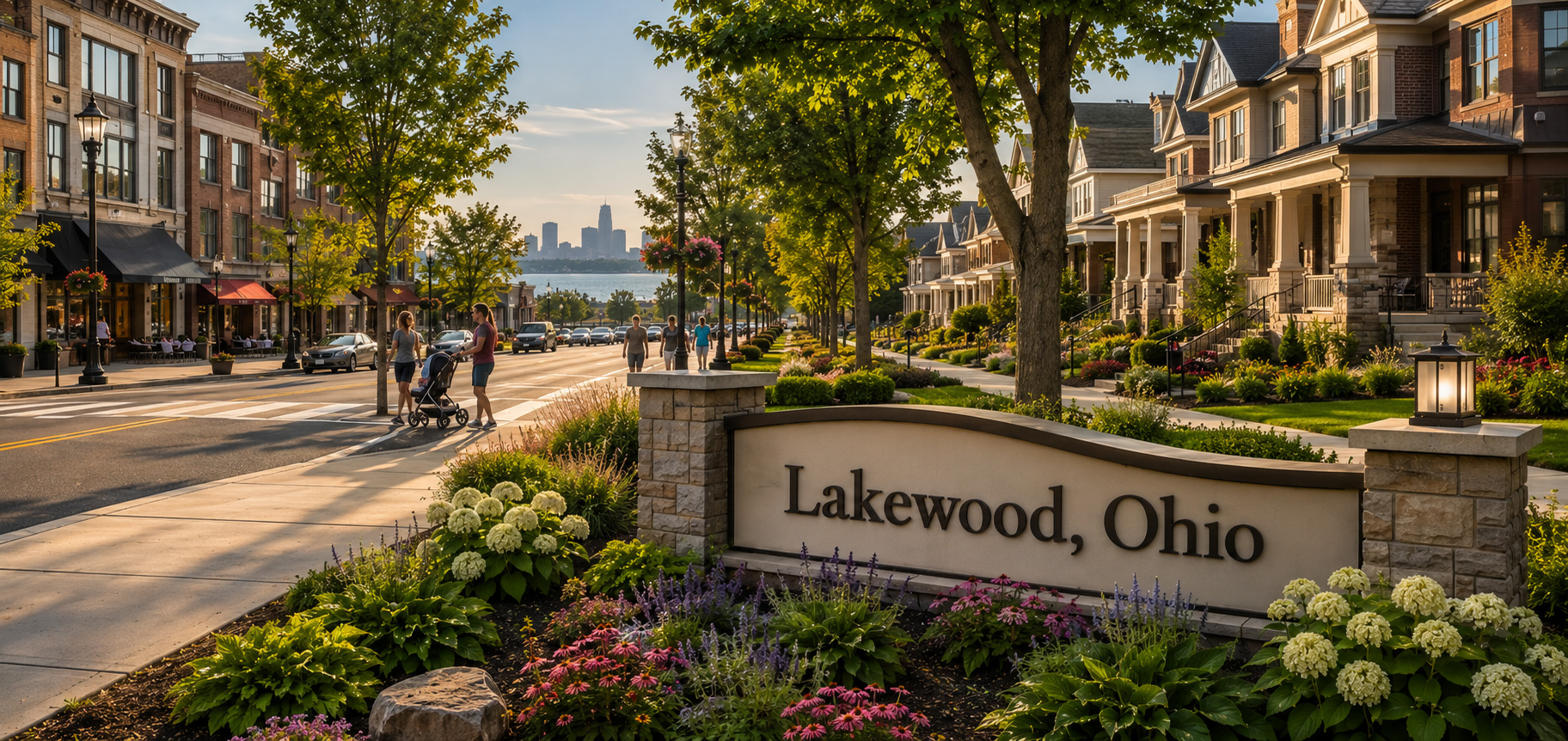 Lakewood, Ohio welcome sign