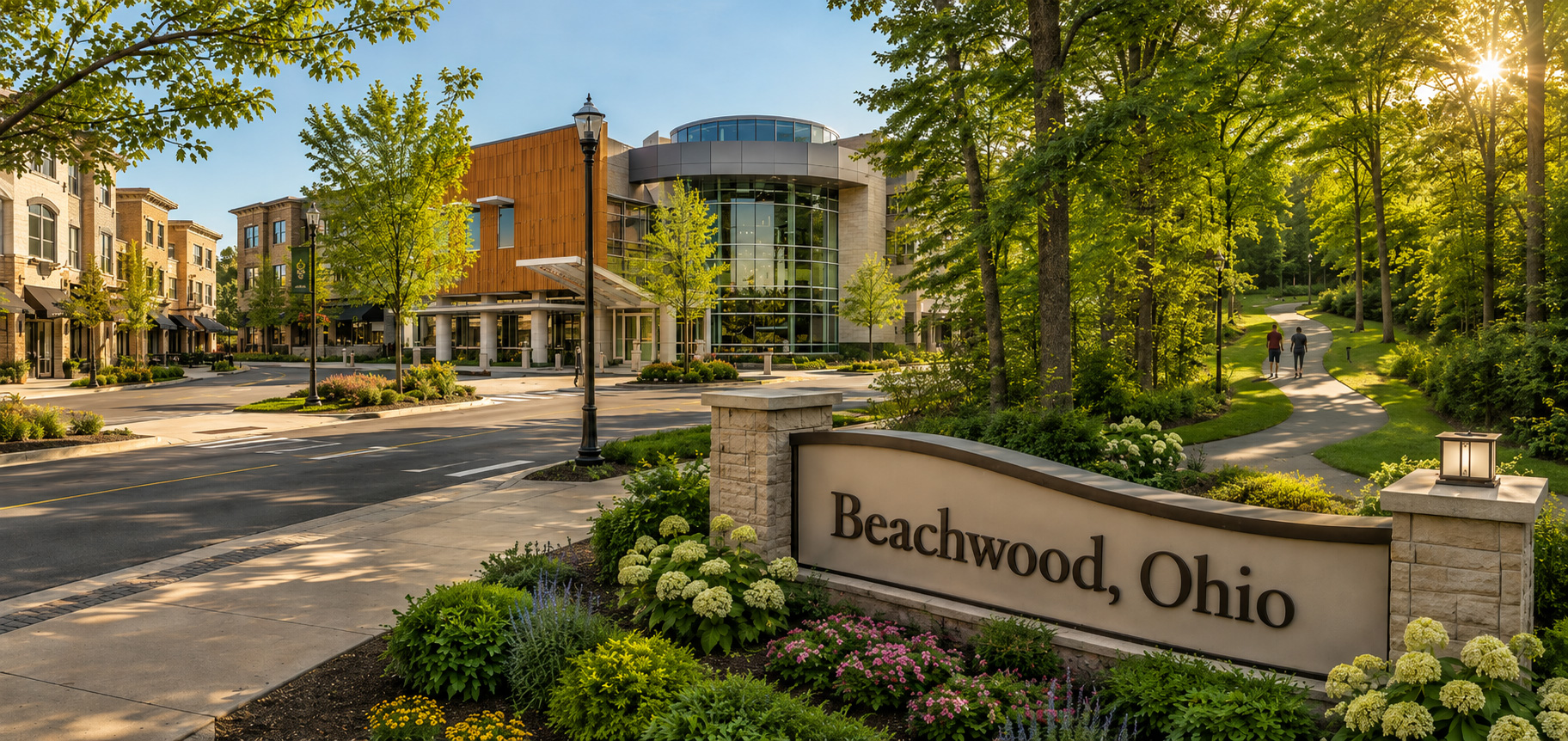 Beachwood, Ohio welcome sign