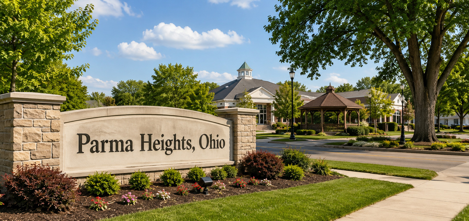 Parma Heights, Ohio welcome sign